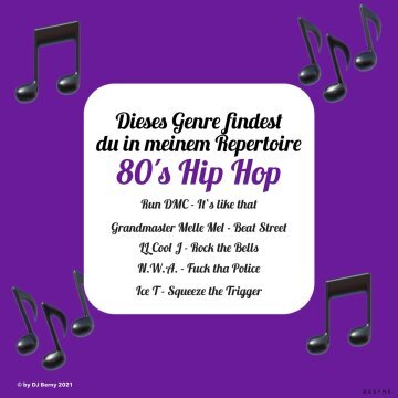 Meine 5 Hip Hop Hits der 80er