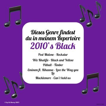 Meine 5 Black Hits der 2010