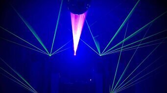 Laser Licht bei Dj Berny