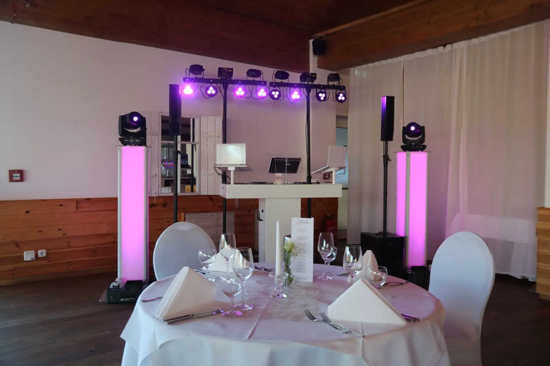 Hochzeits DJ Saarland Setup Hochzeitstraum