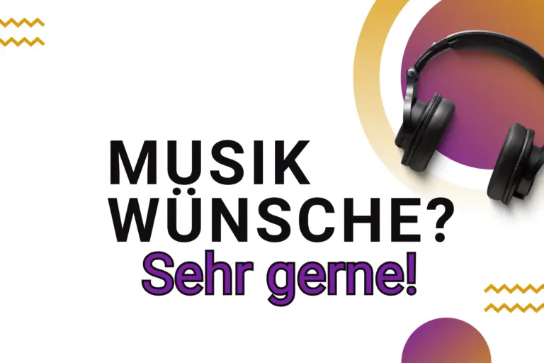 Das Bild zeigt das ich Musikwünsche Sehr gerne entgegen nehme!