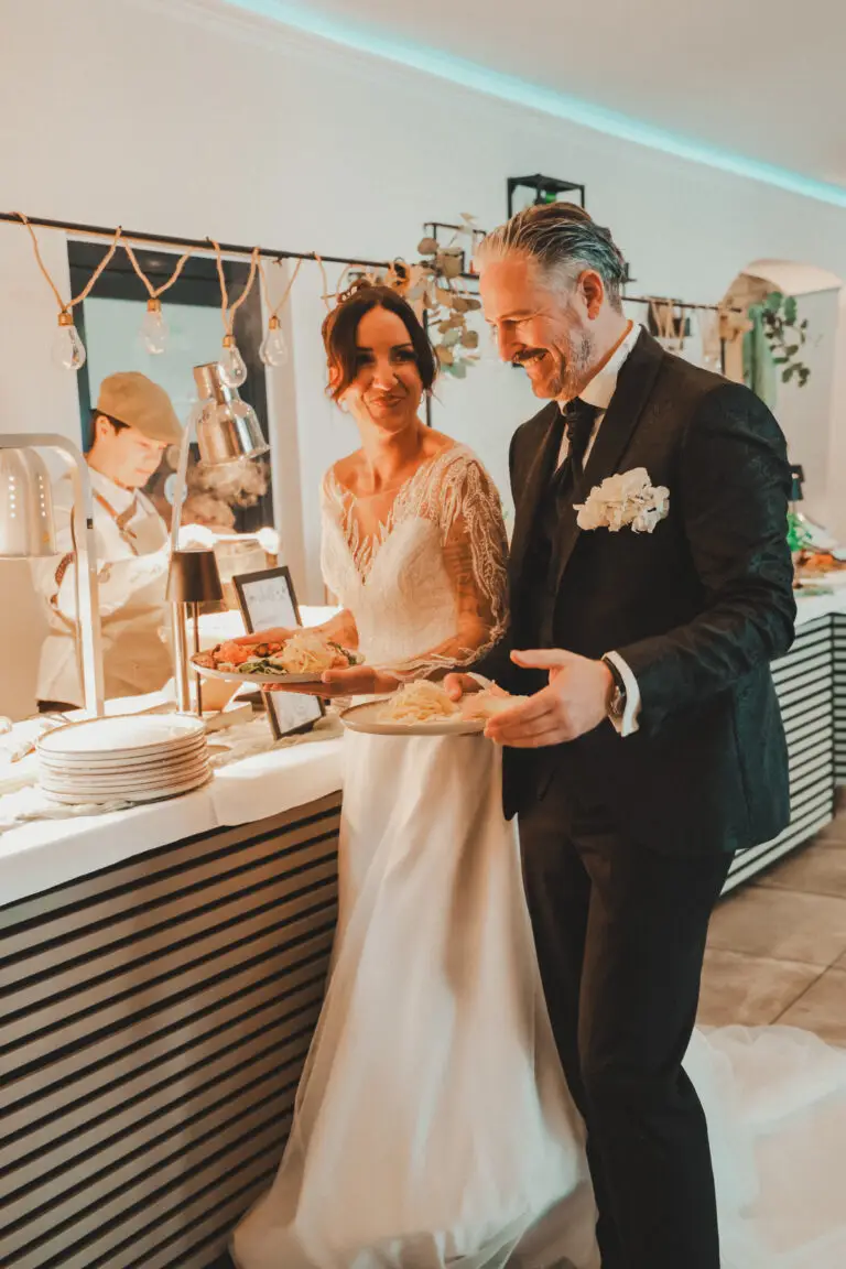 Ein Highlight auf jeder Hochzeit, das Abend essen / Dinner