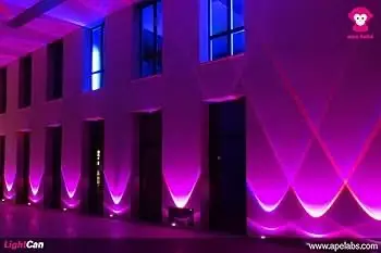 Die Ape Labs Lightcans sind Floor Spots in Redbull Dosen Größe