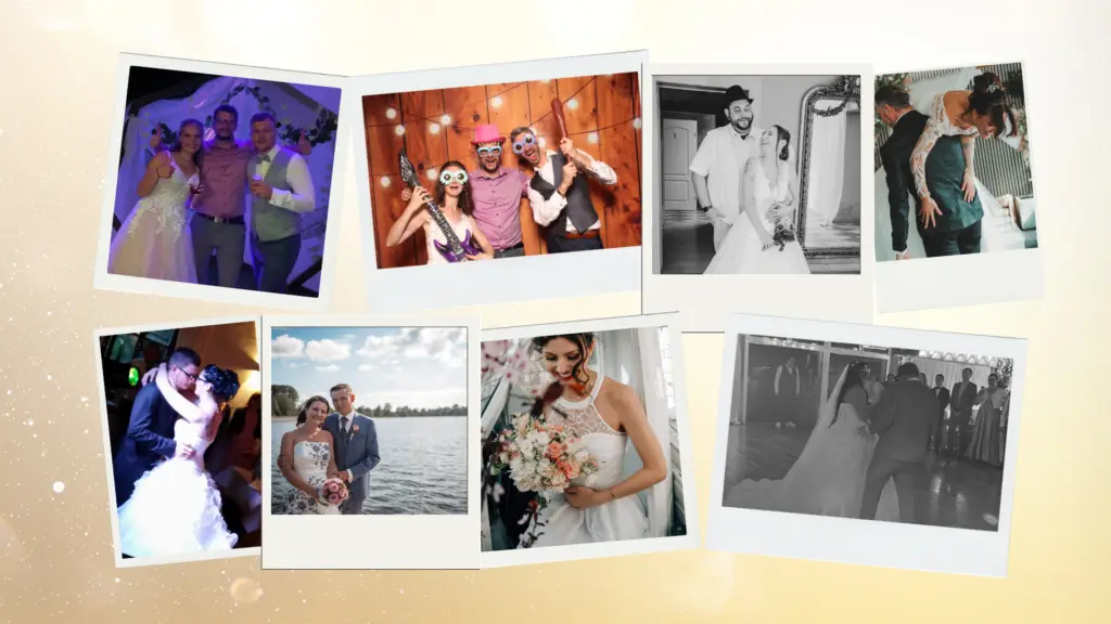 DJ Saarbrücken Pinwand mit Fotos vergangener Hochzeiten